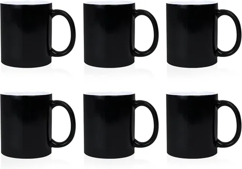Miniatura 10 de Tazas de café en blanco de cerámica para sublimación de 11 Oz, paquete de 36 piezas, tazas de café blancas con revestimiento en blanco, tazas