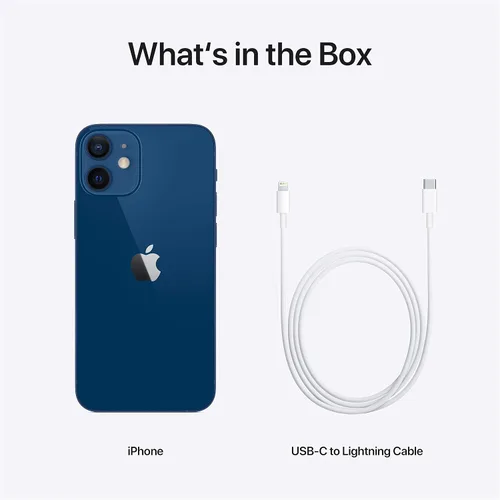 Miniatura 5 de Apple iPhone 12 mini (256GB, azul) [bloqueado] + suscripción a empresa de telefonía