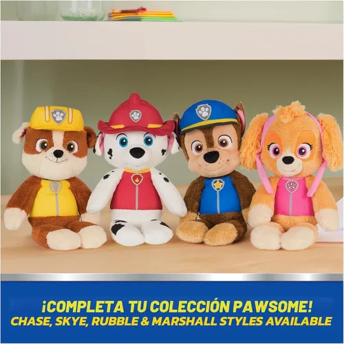 Miniatura 8 de GUND PAW Patrol Juguete Oficial de Peluche Chase Take Along Buddy, Animal de Peluche Premium para Edades de 1 Año en Adelante, Azul/Marrón, 13