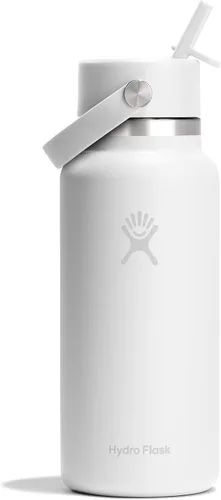 Miniatura 80 de Hydro Flask Botella de agua – Acero inoxidable aislado – Tapa flexible con popote de boca ancha, antiderrames, a prueba de fugas y recargable en 32