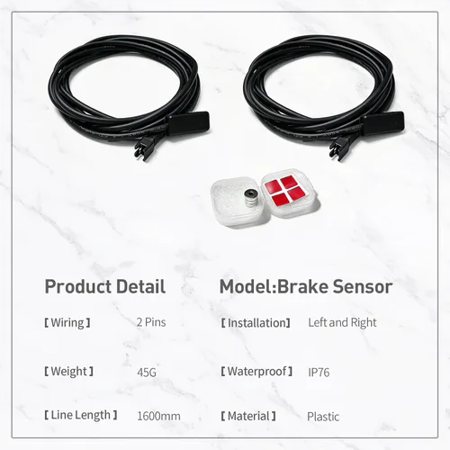 Miniatura 2 de E-Bike MS-BK-2R Sensor de corte de freno SM/Conector impermeable Bicicleta eléctrica Corte de bicicleta eléctrica Sensor de freno hidráulico