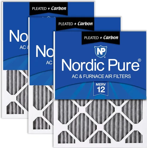 Miniatura 104 de Nordic Pure MERV - Filtro de aire plisado para horno de CA, 16x16x1