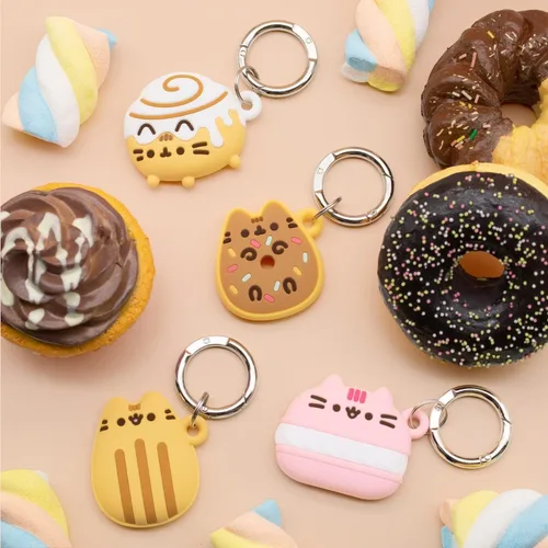 Miniatura 7 de iFace x Pusheen Café Series Funda protectora de silicona [compatible con Apple AirTag] [Bonita funda de personajes]