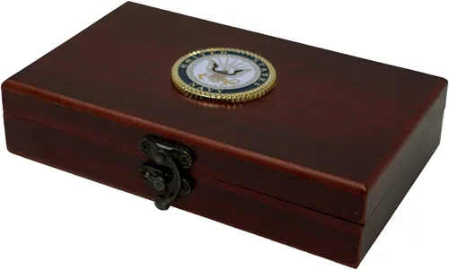Miniatura 19 de Juego de regalo del ejército de los Estados Unidos Juego de cartas y dados Tarjetas de insignia de rango del ejército Regalos del ejército