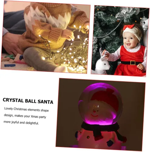 Miniatura 4 de 1 adorno de escritorio con luz LED adorable muñeco de nieve para niños y niñas, suministros de Navidad para mesita de noche y escritorio
