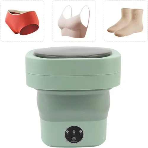 Miniatura 7 de Lavadora portátil, mini lavadora plegable de 6.5 litros, drenaje automático, lavadora compacta para ropa de bebé, ropa interior, calcetines