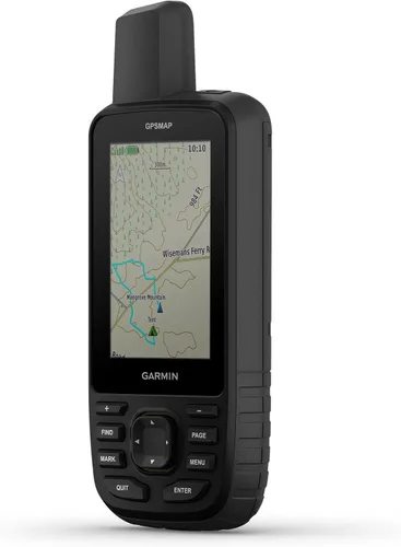 Garmin GPSMAP 67 GPS de mano robusto, GNSS multibanda, mapeo Topo, imágenes satelitales, pantalla a color