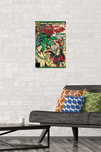 Miniatura 2 de Marvel Comics Spider-Man - Póster de pared Amazing Spider-Man #157, 22.4 pulgadas de largo x 14.7 pulgadas de ancho, paquete de póster y montaje