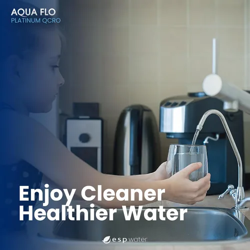 Miniatura 7 de Kit de filtro QCRO RO original Aqua Flo Platinum con membrana y cartuchos de 50 GPD Filtración de 4 etapas, fácil instalación, reducción