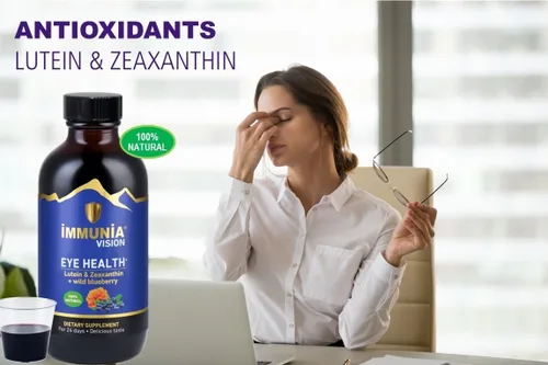 Miniatura 2 de Visión. Concentrado de luteína, arándano silvestre y saúco. Suplemento antioxidante para la salud ocular. Fórmula concentrada. Sabor delicioso. 0.2