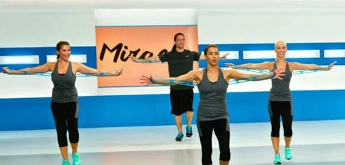 Miniatura 6 de Banda de ejercicio de resistencia elástica de 7 anillos, banda Miracle Miles, estiramiento de yoga, brazo, hombros, pies, piernas fitness, gimnasio