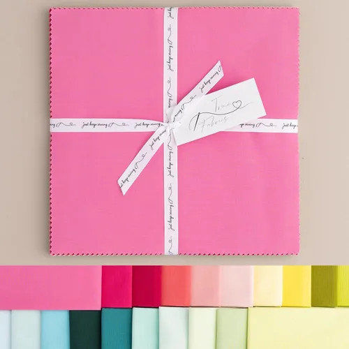 Miniatura 10 de True Fabrics 10" Cuadrados Pastel de Capas Tela Precortada (Bellflower)