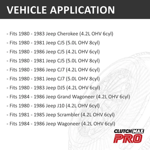 Miniatura 2 de PRO Performance Stage 3 Placa de disco de embrague con herramienta de alineación compatible con Jeep CJ5 CJ7 J10 DJ5 Chrokee Grand Wagoneer