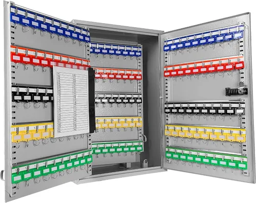 Miniatura 9 de BARSKA Caja ajustable de 300 llaves con cerradura de combinación, color gris
