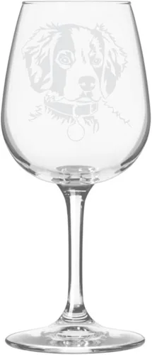 Miniatura 216 de Copa de vino de 12.75 onzas con diseño de perro grabado