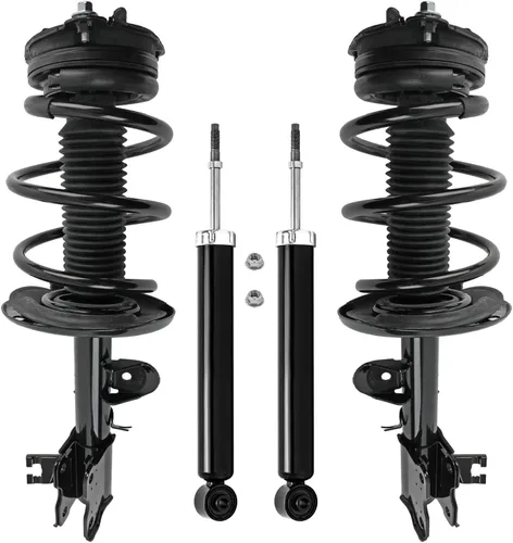 Miniatura 53 de Detroit Axle - Puntales y Amortiguadores para Chevy Traverse Buick Enclave GMC Acadia Saturn Outlook 2007-2012, 2 puntales delanteros con resorte