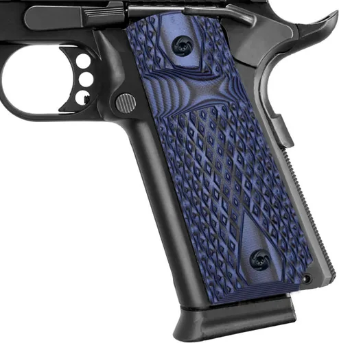 Miniatura 9 de Guuun agarres G10 para 1911 de tamaño completo, textura de orificio grande con corte de diamante, apto para la mayoría de las pistolas Government