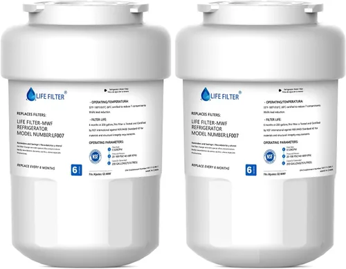 Miniatura 10 de Lifefilter - Reemplazo para filtros de agua de refrigerador MWF, MWFP, HDX FMG-1, MWFA, GWF, GSE25GSHECSS, WFC1201, RWF1060, 197D6321P006, 9991