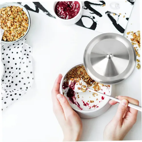 Miniatura 8 de Cabilock Tapas de taza de acero inoxidable a prueba de fugas de 3.14 pulgadas, juego de 2 tapas para tazas de agua con bordes lisos para tazas