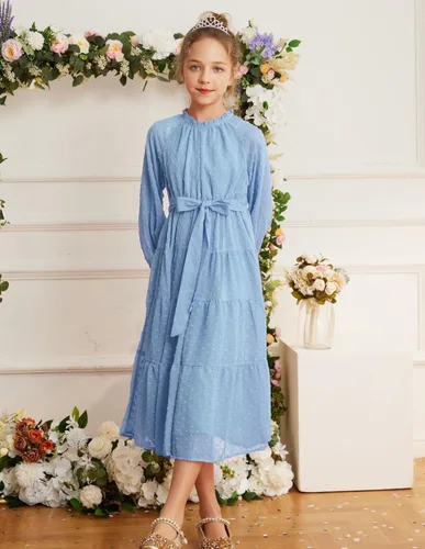 Miniatura 2 de GRACE KARIN Vestido casual para niñas de 5 a 12 años