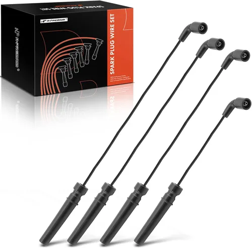 A-Premium Juego de 4 cables de bujía de encendido compatibles con Chevrolet Aveo 2004-2008, Aveo5 2006-2008 y Daewoo Lanos 1999-2002 y Pontiac Wave