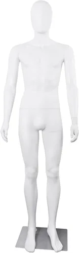 Miniatura 8 de Maniquí femenino Forma de vestido blanco Cuerpo completo Maniquí Cuerpo 70 pulgadas Maniquines ajustables Modelo de vestido de plástico Maniquines