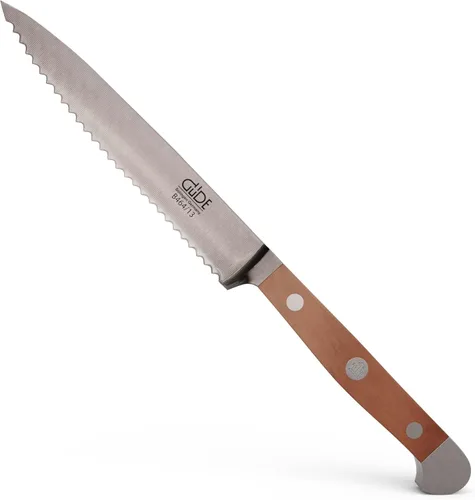 Miniatura 7 de Güde Alpha Barrel Oak Series - Cuchillo de tomate de 5 pulgadas - Fabricado en Solingen, Alemania desde 1910 - Madera de roble rara, más de 80 años