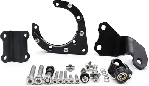 Miniatura 7 de Kit de soporte de montaje estabilizador de aluminio para motocicleta CNC para Yamaha MT07 FZ07 2020 2021 2022 2023 (negro + negro)