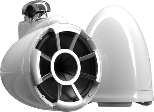 Miniatura 23 de wet sounds REV 10 W-SXM V2 Revolution Series - Altavoz de torre blanco de 10 pulgadas con montaje en X giratorio TC3