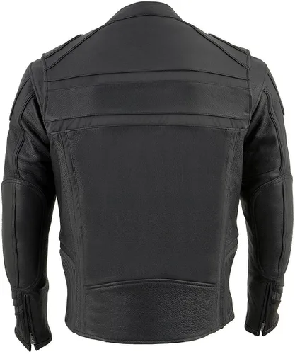 Miniatura 2 de Milwaukee Leather ML2083 - Chaqueta de cuero reflectante con ventilación para hombre