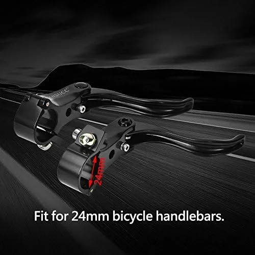 Miniatura 4 de Palancas de freno, 1 par de manijas de freno de disco de aleación de aluminio ligeras para manillares de freno de ciclismo para manillar de 0.94