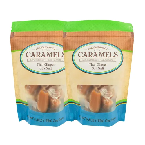 Boxicanyon Caramels | Caramelos gourmet tradicionales de vainilla | Hecho a mano en pequeños lotes | Sabor gourmet | Perfecto para regalos |