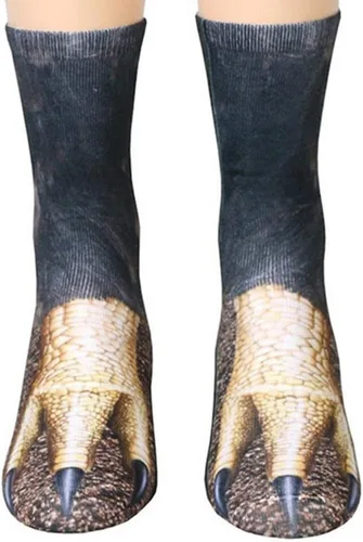 xywlwoer Calcetines de pata de animal loco calcetines de pierna de pollo novedosos calcetines de animales 3D divertidos regalos de broma para