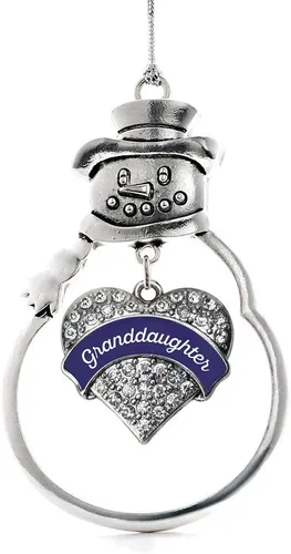 Miniatura 41 de Inspired Silver - Big Sis - Adorno de Navidad plateado - Adorno de árbol de Navidad con dije de corazón con circonita cúbica - Decoración colgante
