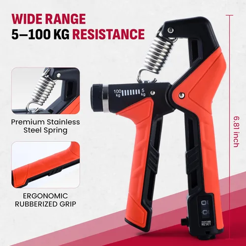 Miniatura 2 de Kit de entrenamiento de fuerza de agarre, paquete de 4 fortalecedores de agarre de mano con resistencia ajustable, ejercitador de antebrazo