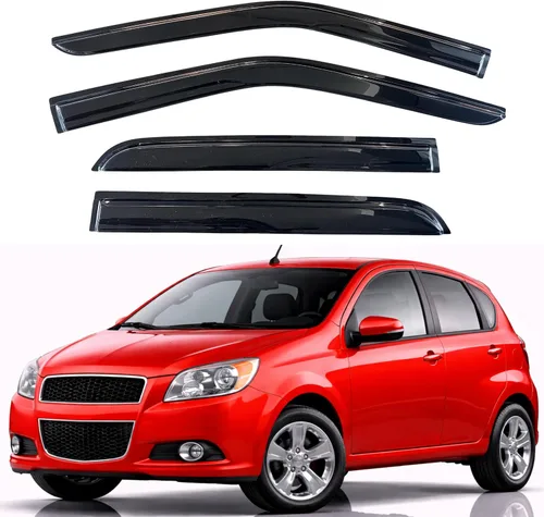 Miniatura 57 de KPY Visor de ventana compatible con Hyundai Tucson 2021-2025, 4 piezas de deflector de ventilación para ventana lateral, estilo Mugen, protector