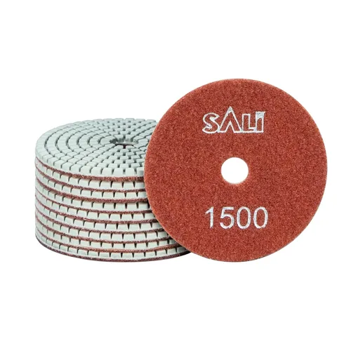 Miniatura 12 de Sali 10 unidades - Almohadillas para pulir de diamante de 4 pulgadas, kit de almohadillas para pulir piedra de granito húmedo para taladro