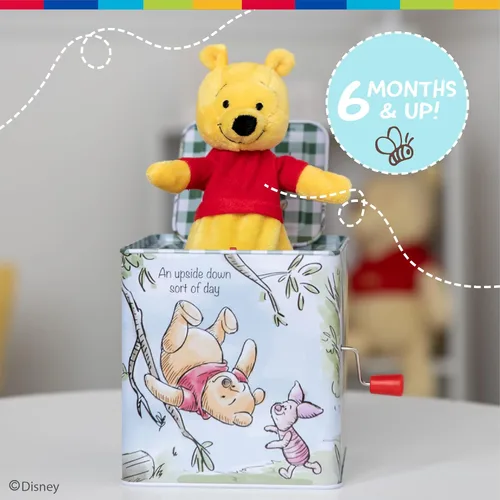 Miniatura 6 de KIDS PREFERRED Disney Baby Winnie The Pooh Jack-in-The-Box - Juguete musical para bebés, multicolor, 6.5 pulgadas