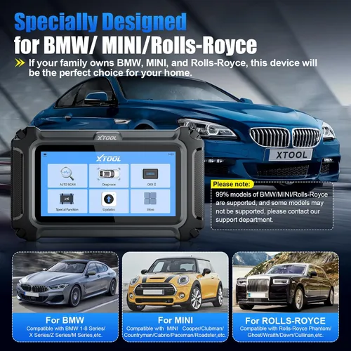 Miniatura 9 de XTOOL IP500 para escáner BMW OBD2, herramienta de escaneo bidireccional de sistemas completos con ECU C0ding, herramienta de registro de batería