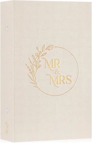 Miniatura 13 de Lanpn Álbum de fotos de boda de 4 x 6 pulgadas, 2 paquetes, cada paquete tiene capacidad para 50 imágenes, mini álbumes de fotos de boda