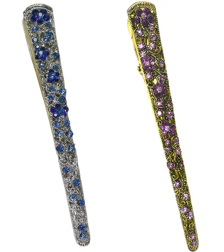 Miniatura 25 de NM110-2-6d1 - Juego de 6 pinzas de metal resistentes para el cabello para mujeres y niñas