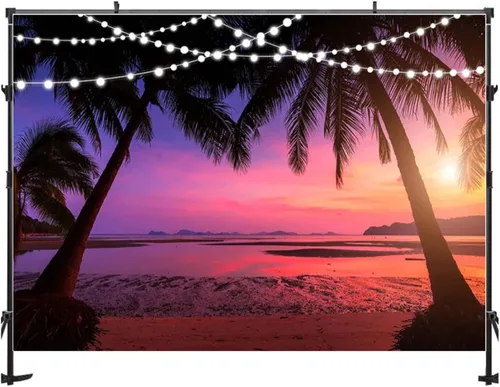 Miniatura 2 de Verano Rosa Puesta de sol paisaje natural hawaiano fotografía fondo puesta de sol puesta de sol playa decoración estilo retrato foto telón de fondo