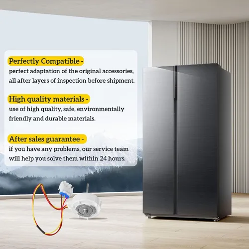 Miniatura 8 de Actualizado 809069201 809069206 Motor de ventilador de evaporador de refrigerador Compatible con Frigidaire, Kenmore, Electrolux, Reemplaza