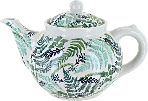 Miniatura 16 de Blue Rose Polish Pottery - Tetera de Flor de Durazno Amarillo - Capacidad de 5 Tazas - Servidor de Café y Té de Cerámica Polaca Pintado a Mano