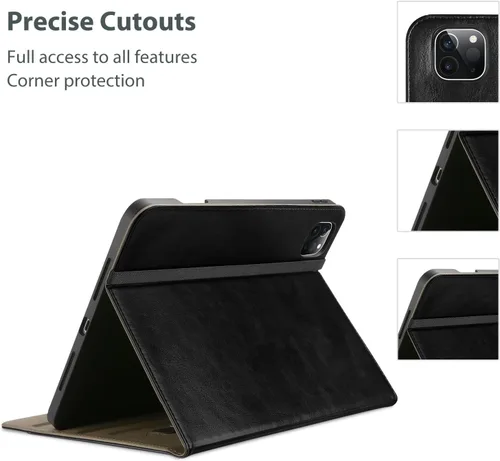 Miniatura 8 de ProCase Funda de piel sintética para iPad Pro de 11 pulgadas 2025 M5 / 2024 M4 con correa de mano bolsillo frontal, cubierta de soporte de negocios