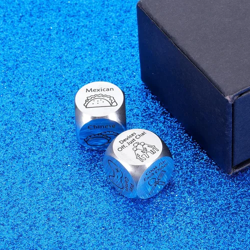 Miniatura 5 de Regalos divertidos de dados de comida para el día de San Valentín para él y ella, regalos para el día de San Valentín, dados de decisión de cita