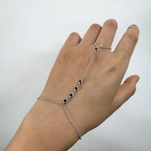 Miniatura 50 de Pulsera de plata de ley 925 para mujer, pulsera de mano para mujer, pulseras esclavas de 7 a 9 pulgadas ajustable