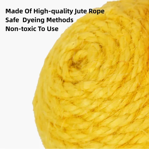 Miniatura 4 de Juguete para gatos, bola de sisal, juguete colgante para gatos, hecho a mano, cuerda para gatos, masticable, respetuoso con el medio ambiente