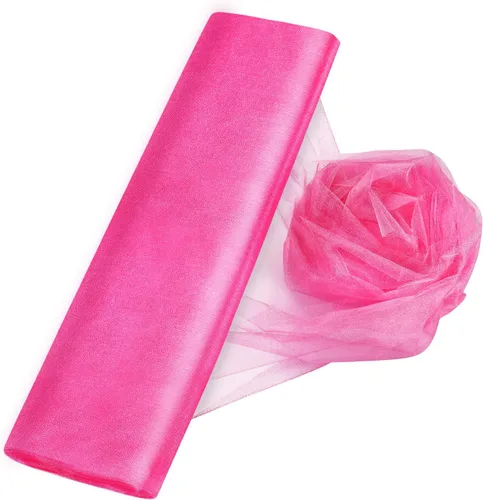 Miniatura 13 de Cortinas de telón de fondo de tul de organza de cristal para bodas, baby shower, fiesta de cumpleaños, decoración de eventos, 19 pulgadas x 30 Negro