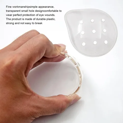 Miniatura 5 de 4 parches de plástico para ojos de 9 agujeros, transpirables y cómodos, protección ocular, adecuados para niños, adultos, cubierta de cirugía